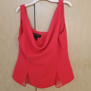Perfect for Party Season, Chiffon fully lined top in Red. Jones New York